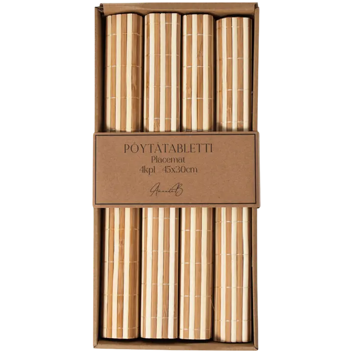Bambusta lauamatt 4 tk