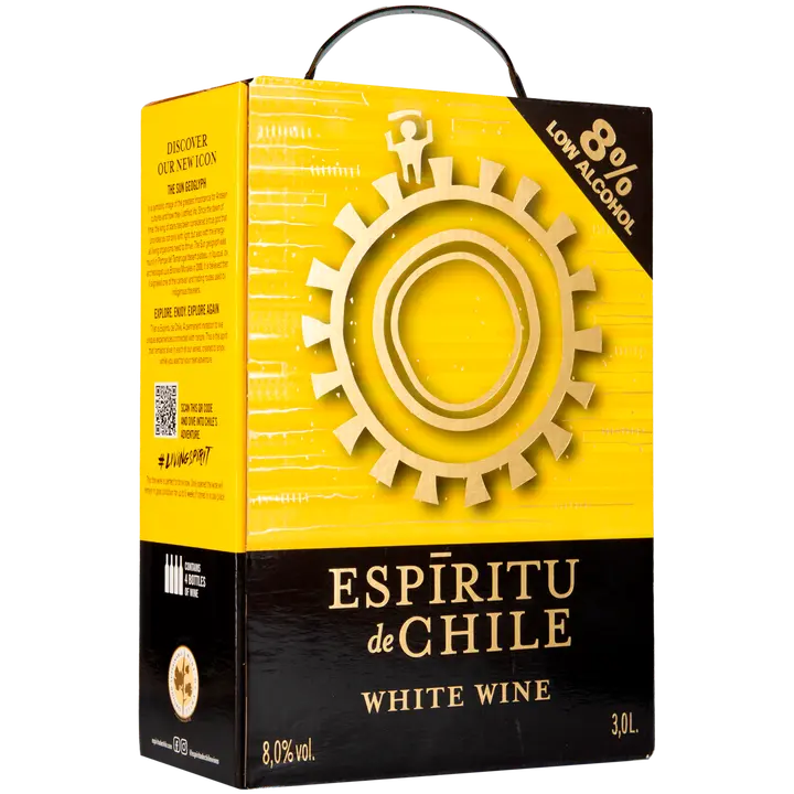 Espiritu de Chile White 8,0 til-% 3L BIB