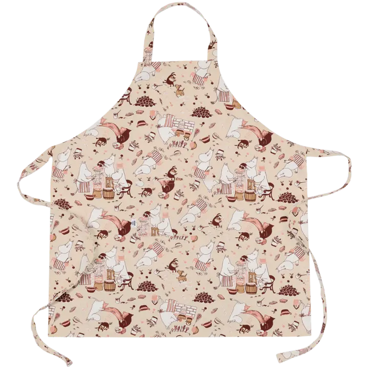 Moomin Arabia Muumi esiliina täysikok. Siivouspuuhissa