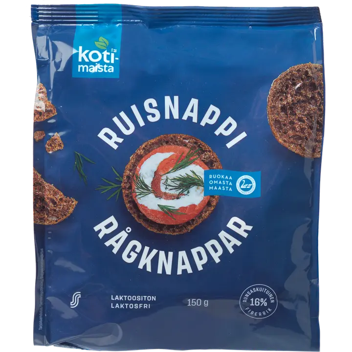Kotimaista 150g ruisnappi natural