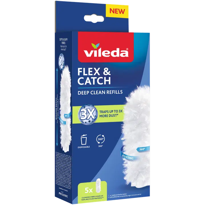 Vileda Flex&Catch tolmuharja varud 5tk