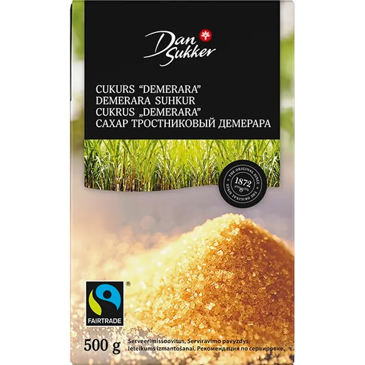 Dansukker demerara suhkur fairtrade 500 g
