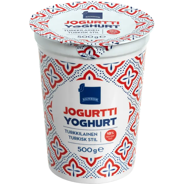 Rainbow jogurtti turkkilainen 10% rasvaa 500g