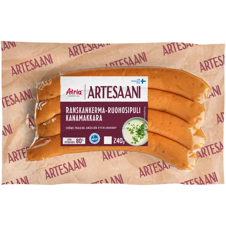 Atria Artesaani Ranskankerma-Ruohosipuli Kanamakkara 240g