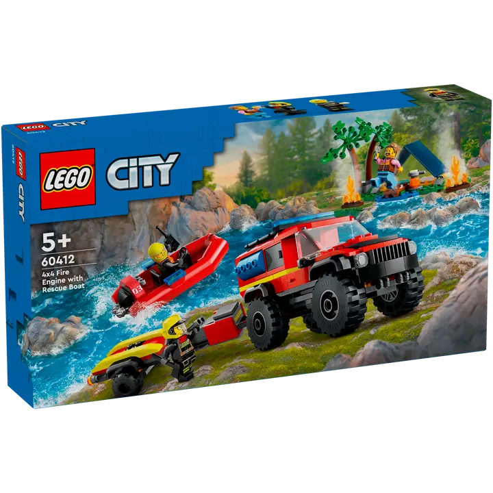 60412 tuletõrjeauto koos püüstepaadiga