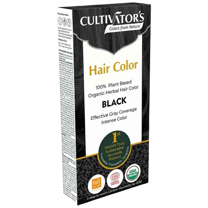 Cultivators Hair Color Kasviväri Black 100g