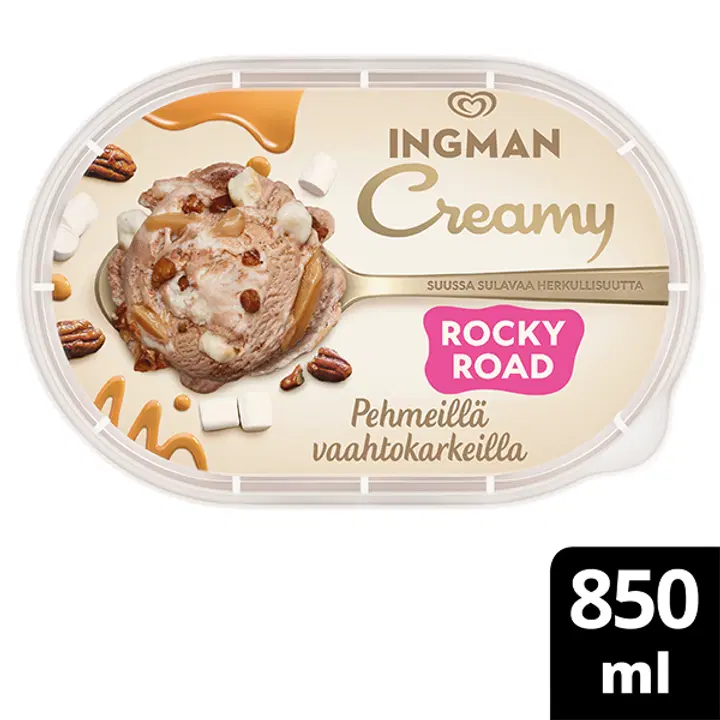 Ingman Creamy Rocky Road Jäätelö 850ml/453g
