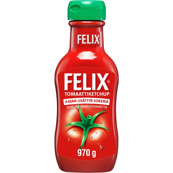 Felix utan tillsatt socker ketchup 970g