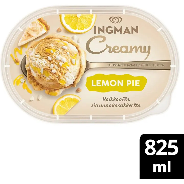 Ingman Creamy Lemon Pie Jäätelö 825ml/455g