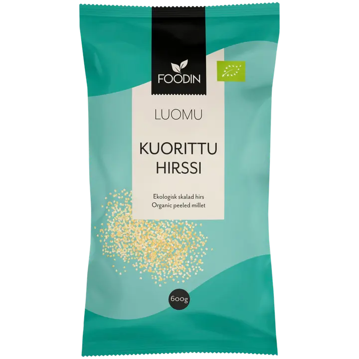 Foodin Kuorittu hirssi, luomu, 600g