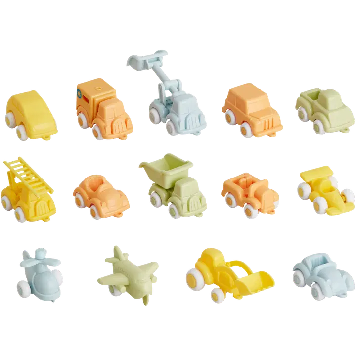 Vikingtoys Ecoline Mini ajoneuvot, erilaisia