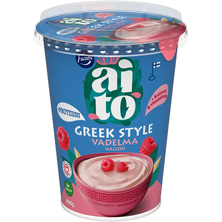 Fazer Aito Kauragurtti Greek Style Vadelma 400 g
