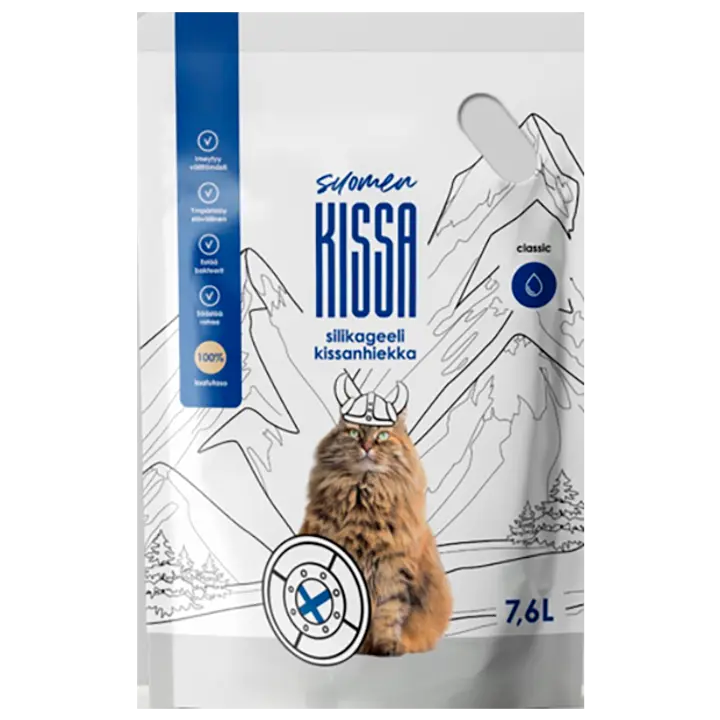 Silikageeli kassiliiv Suomen Kissa 7,6l