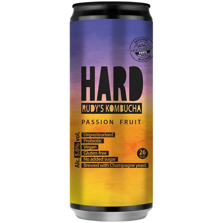 Rudys Hard Kombucha passion fruit muu alkohoolne jook 5%vol 330ml