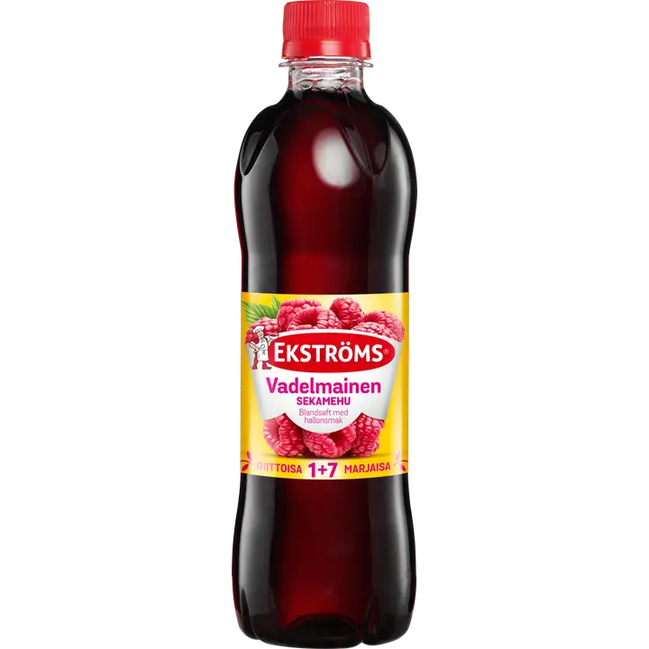 Ekströms vadelmainen sekamehutiiviste 0,5l