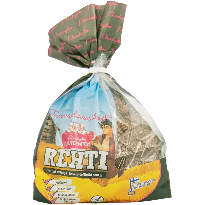 Porokylän Rehti 400 g Tattari-teffleipä