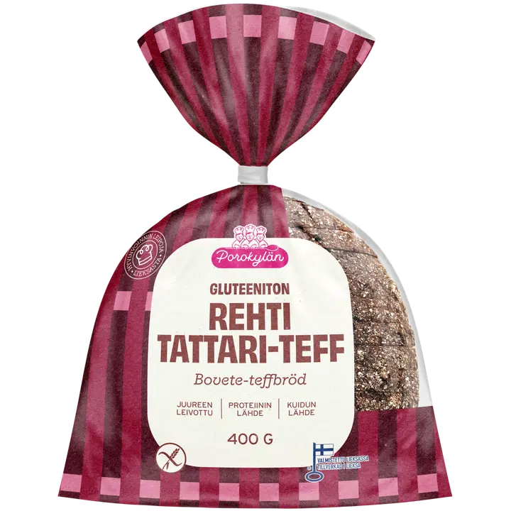 Porokylän Rehti tattari-teffleipä 400 g