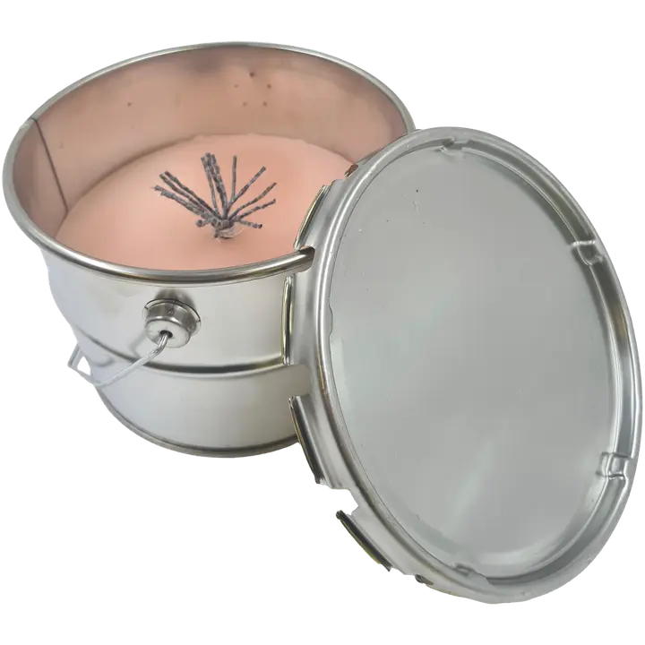 Ulkokynttilä ämpärissä w/lid 20 h pinkki