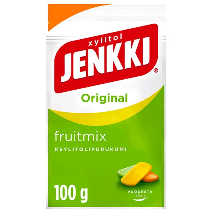 Jenkki Original Fruit mix ksylitolipurukumi 100g