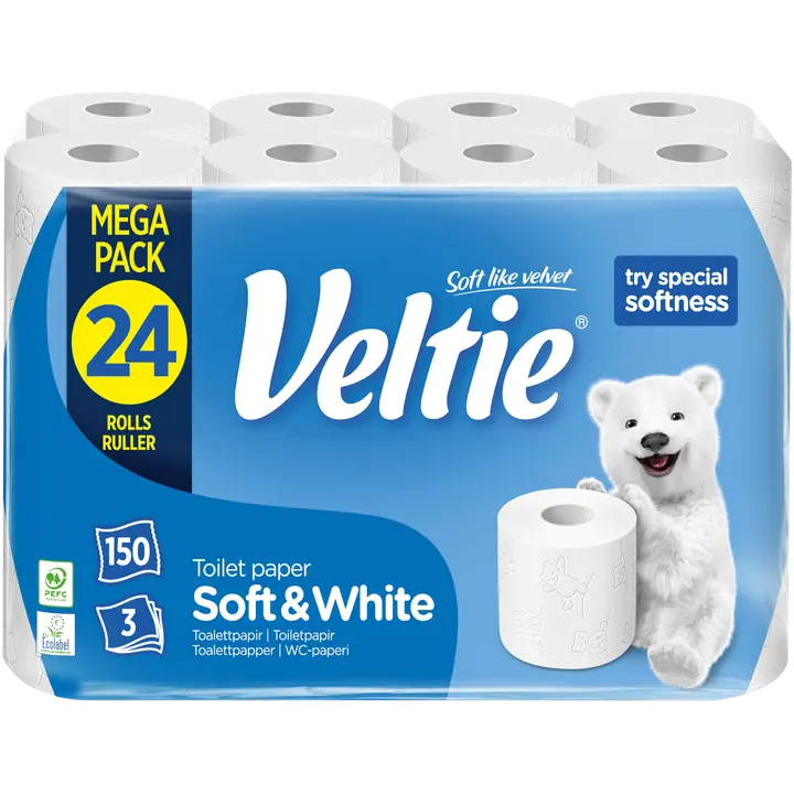 Veltie Wc-paperi 24RL valkoinen