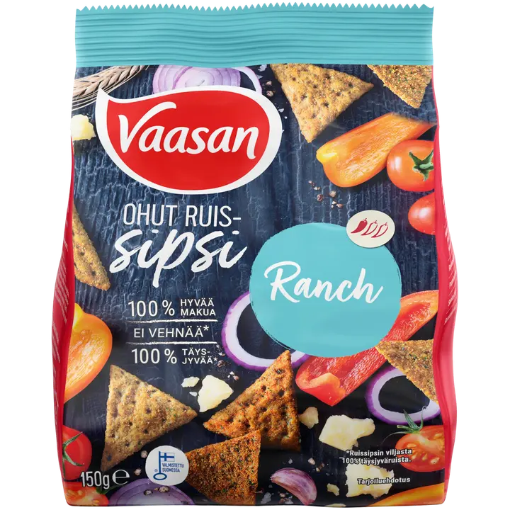 Vaasan Ruissipsi Ranch 150g