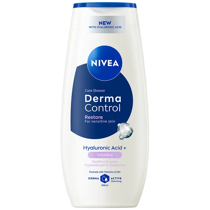 NIVEA 250ml Derma Control Restore Care Shower -suihkusaippua