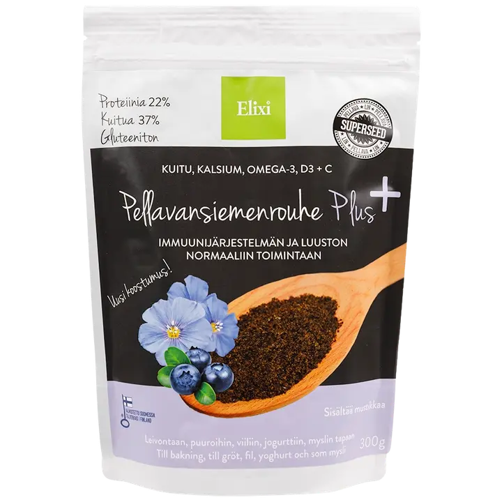 Elixi Pellavansiemenrouhe Plus 300 g