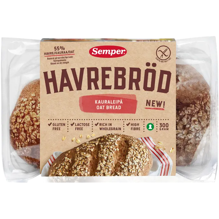 Semper Gluteeniton Kauraleipä 300g
