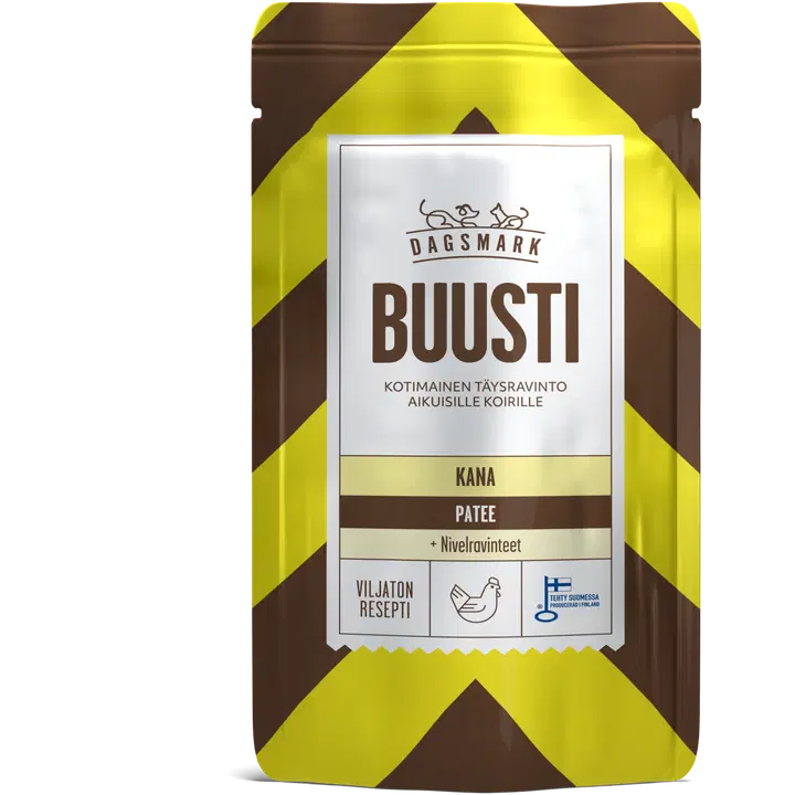 Dagsmark BUUSTI kana patee täysravinto aikuisille koirille 90 g