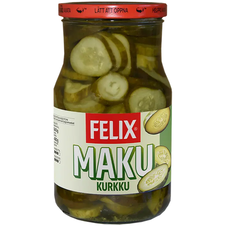 Felix Maku skivade gurkor i kryddlag 840/480g