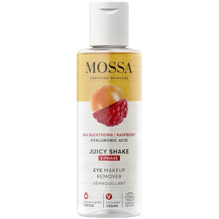 Mossa Juicy Shake Eye Makeup Remover silmämeikin puhdistusaine COSMOS NATURAL 100 ml