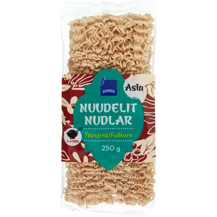 Rainbow täisteranuudlid 250 g