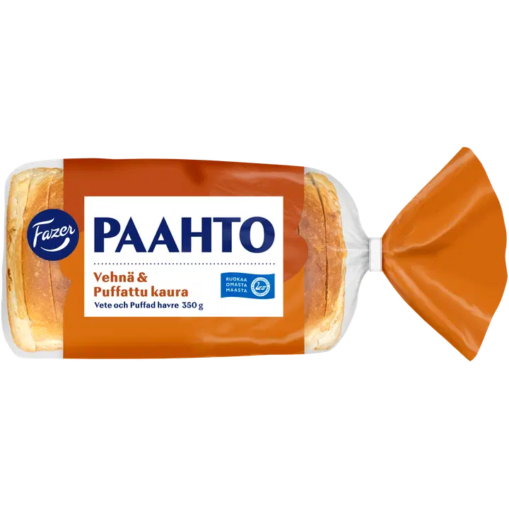 Fazer Paahto Vehnä ja Puffattu kaura 350g