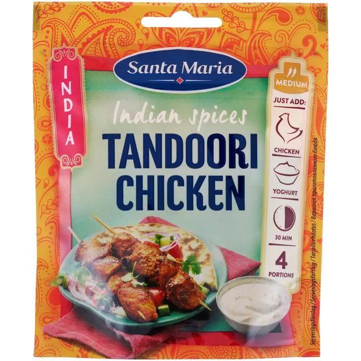 Santa Maria Indian Spices Tandoori Chicken, tandoori-mausteseos kanalle 35g