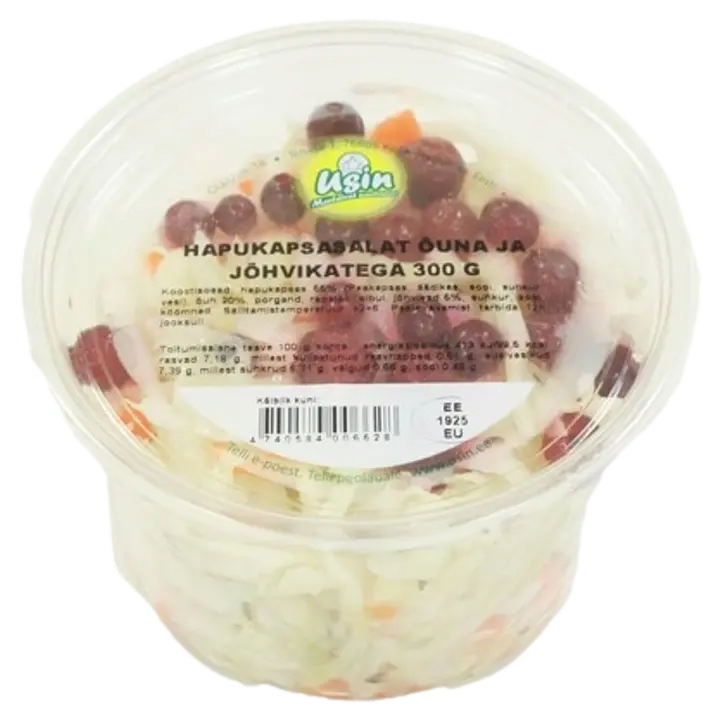 USIN Hapukapsasalat õuna ja jõhvikatega 300 G