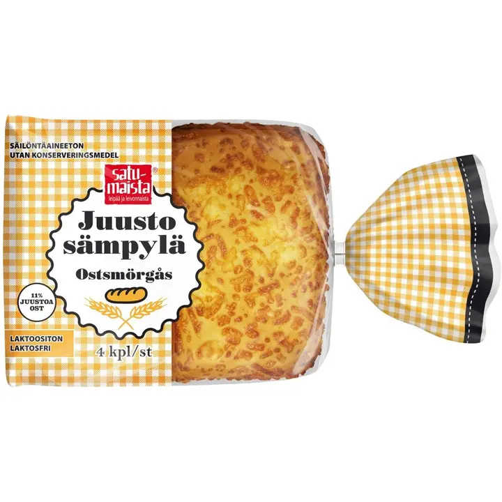 Satumaista juustosämpylä 200g 4kpl