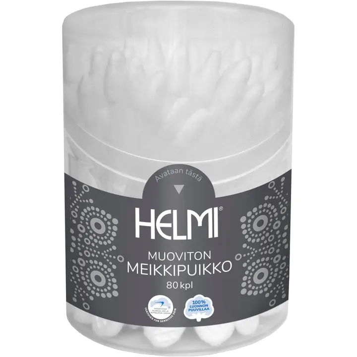 Helmi muoviton meikkipuikko 80 kpl