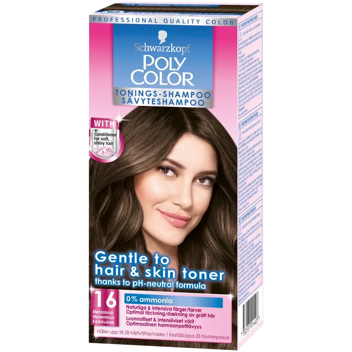 Tooniv shampoon Poly Color 16 Medium Brown