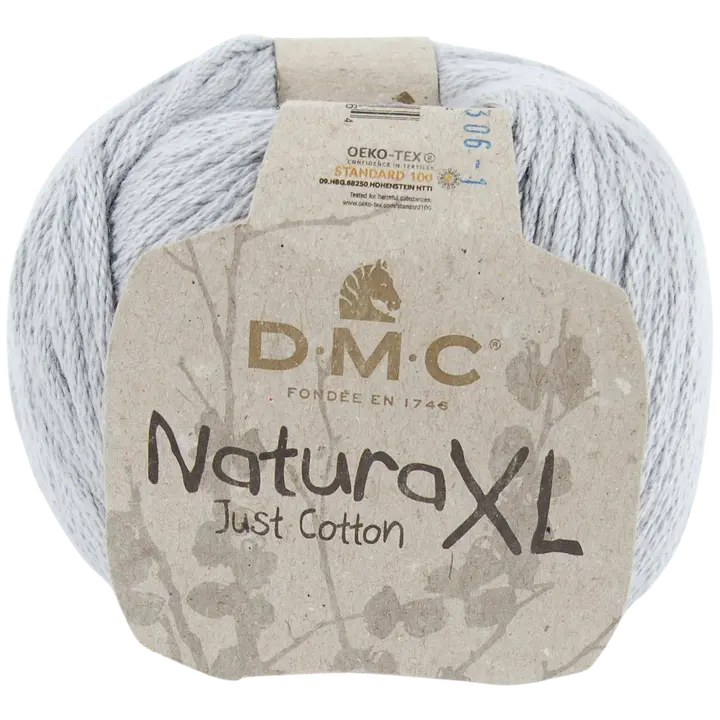DMC Natura XL puuvillalanka 100g harmaa