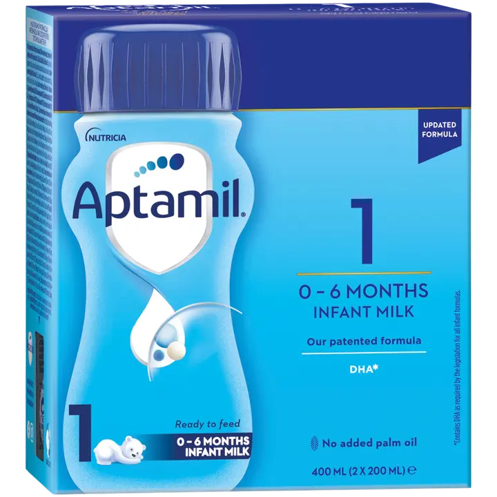 Aptamil 1 piimajook 2 x 200 ml, alates sünnist