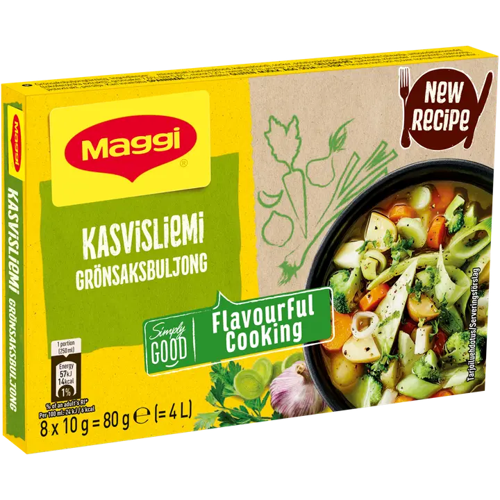 Maggi 80g Kasvisliemi 8 palaa