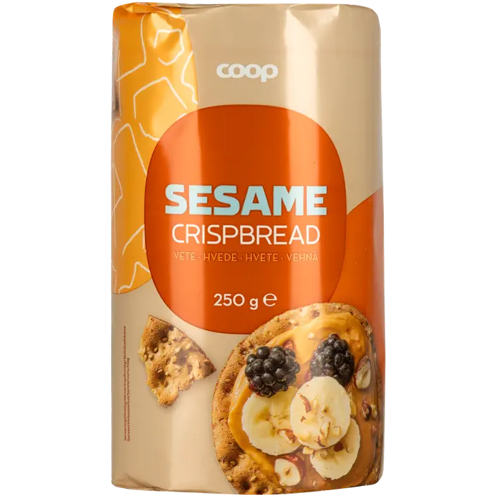 Coop seesaminsiemeniä sisältävä vehnänäkkileipä 250 g