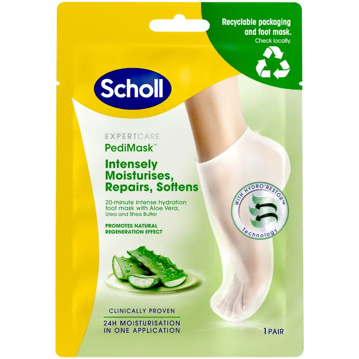 Scholl PediMask jalkanaamio Aloe vera