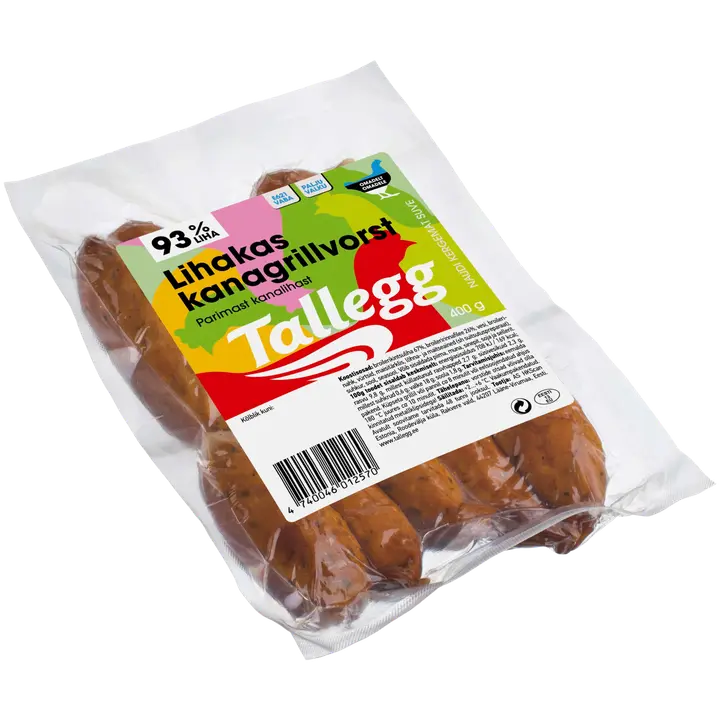 Lihakas kanagrillvorst 400 g