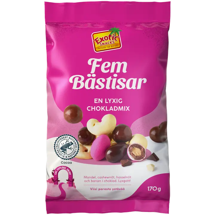 Exotic Snacks Viisi parasta ystävää 170g