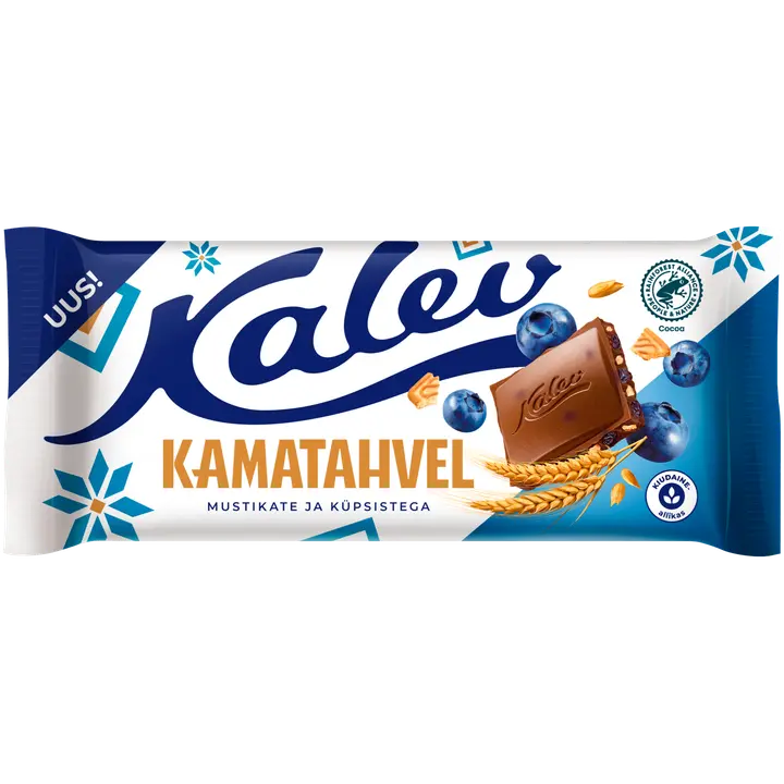 KALEV Kamatahvel mustikate ja küpsistega 100g
