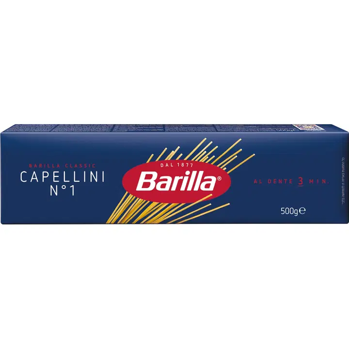Barilla Capellini n.1 durumvehnästä valmistettu pasta 500g