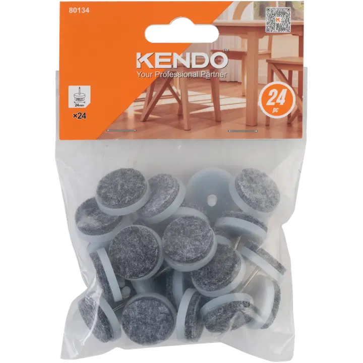 Kendo huopatassu naula 24 mm 24 kpl, valkoinen