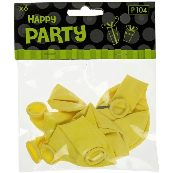 Ilmapallo smiley 6 kpl