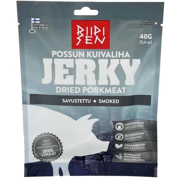 Riipisen Possun kuivaliha Savustettu 40g